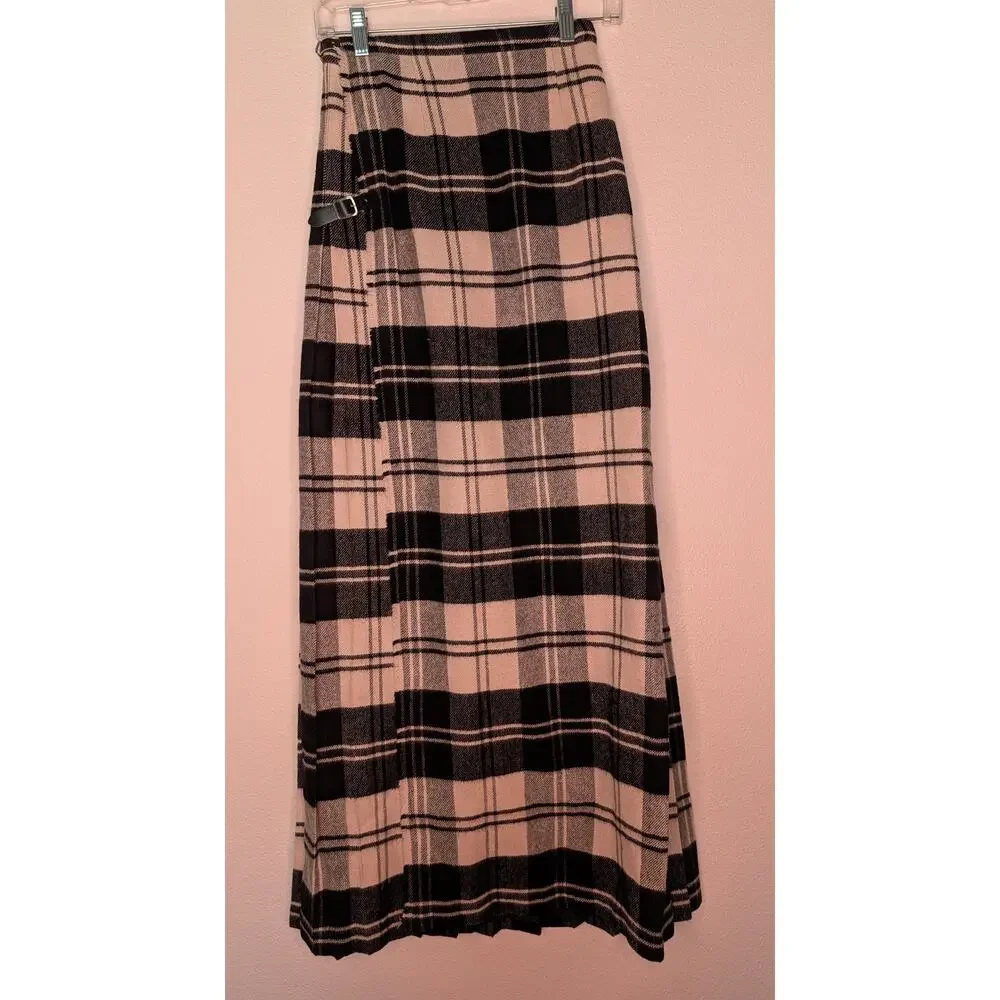 VTG Bullock's Made in Scotland Cashmere Wool Plaid Kilt 8 - Picture 2 of 8